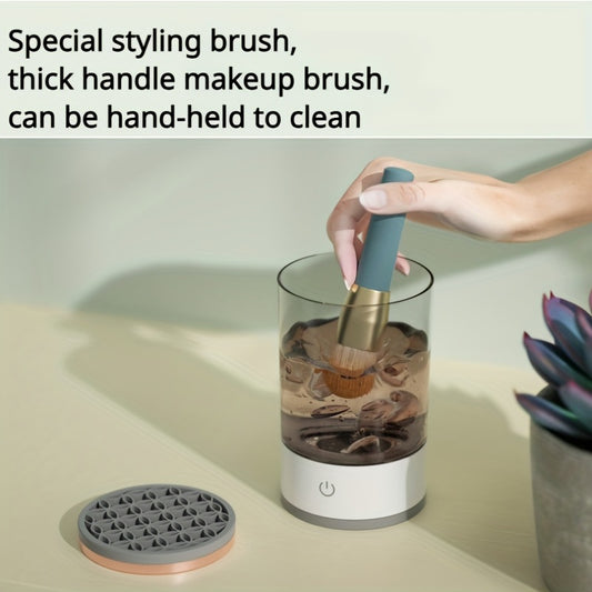 3-In-1 Automatic Makeup Brush Cleaning and Drying Stand - Keep Your Brushes Fresh and Ready to Use!