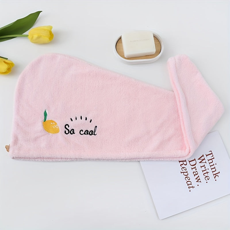 Soft & Durable Microfiber Shower Cap & Towel - Quick Drying Hair Cap for Women