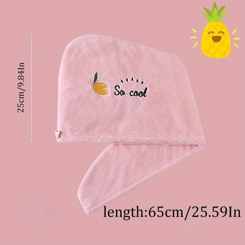 Soft & Durable Microfiber Shower Cap & Towel - Quick Drying Hair Cap for Women