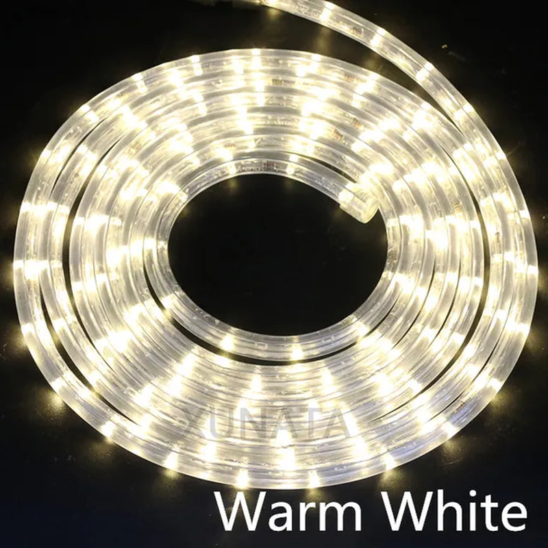 220V LED Strip IP67 Waterproof Neon Sign LED Light Christmas Party Decoration Outdoor Rainbow Tube Rope Light